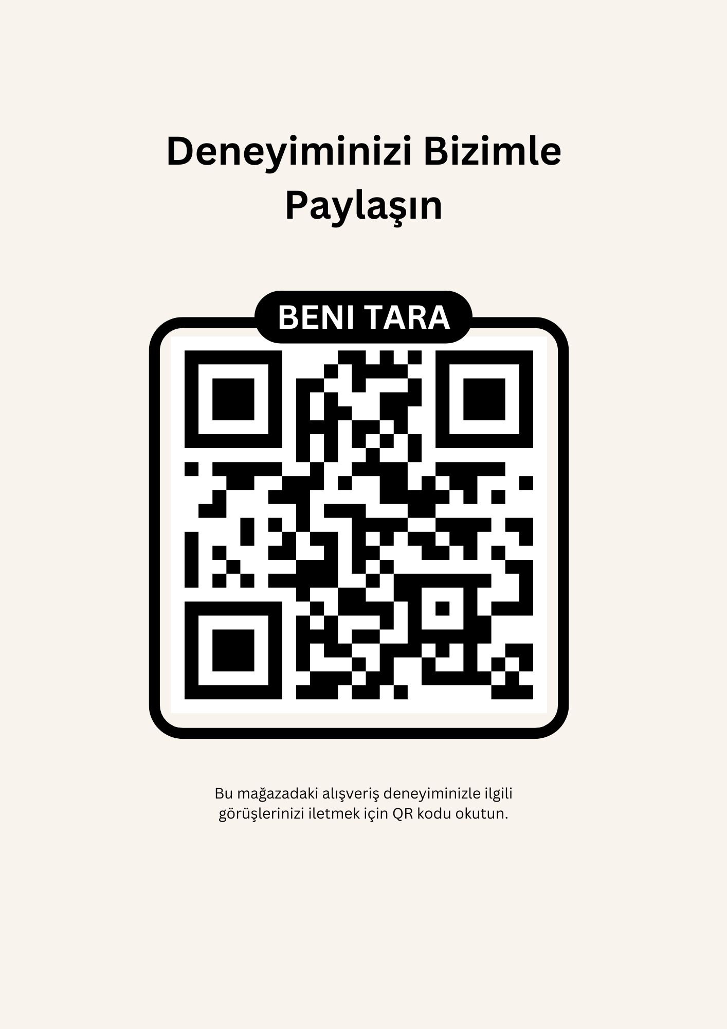 Lokasyon bazlı QR kodlu afiş